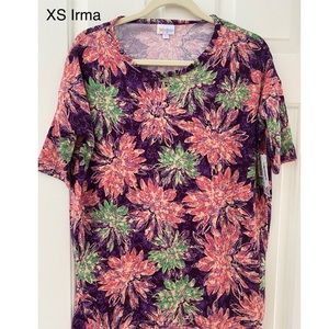 XS LuLaRoe Irma Tunic top